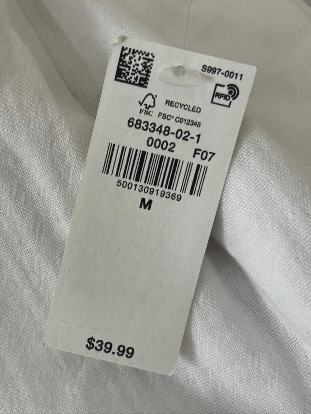 Old Navy White High-Rise Wide Leg Pants - Elastic Waist - Picture 4 of 5
